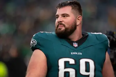 Eagles guard Landon Dickerson carted off late into Sunday's open practice