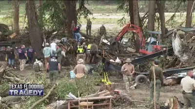Trump tours Texas flood sites and defends officials amid mounting questions about response