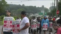 Republic Service trash collection workers go on strike